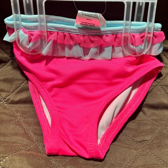 ❤️NWT-Pink Rainbow Tutu Swimsuit toddler size 18m - Picture 4 of 5